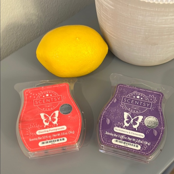 Scentsy Huckleberry Clementine Dazzling Pomegranate Wax Bars - Picture 7 of 7